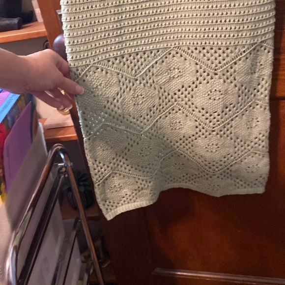 Beautiful sage Sweet Republic crochet midi dress 😍😍😍 - Picture 8 of 12